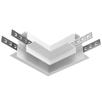 Narożny łącznik do szyn magnetycznych Exility TRA034CL-42.12W biały