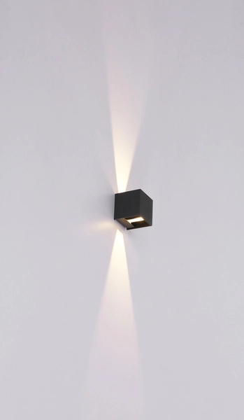 Zewnętrzny kinkiet Veronika 34168 kostka LED 6W grafitowa