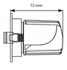 Sufitowa lampa podtynkowa DLR7WW LED 7W 3000K oczko białe