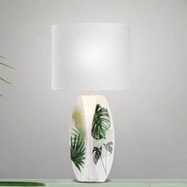 Lampka stołowa Palma 41-79978 Candellux liście do salonu białe