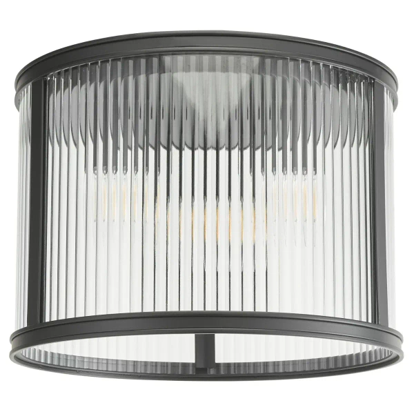 Przysufitowa lampa do kuchni Bianka BIA5322 ryflowana czarna