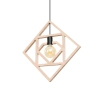 Lampa wisząca CARO SL.1757 drewniana czarna 1xE27 do kuchni