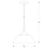 Wisząca lampa kuchenna Sarda A8134 Zumaline kopuła nad wyspe metal czarny