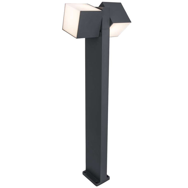 Stojąca lampa CUBA 7193801118 prostokątna LED 23W 3000K słupek IP54 szary