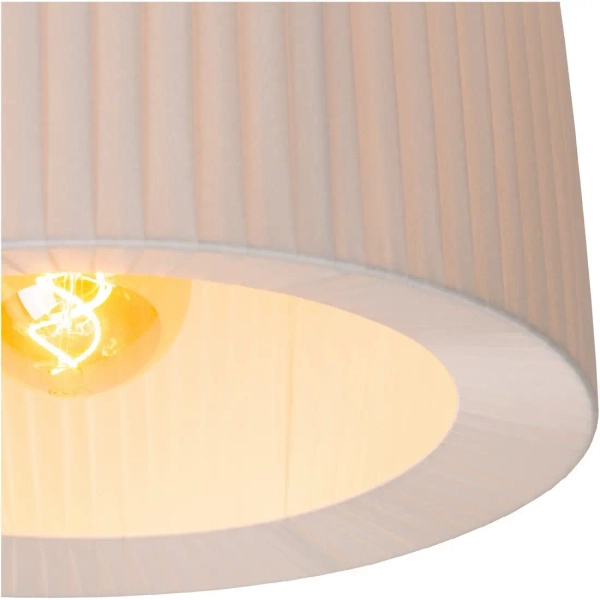 Okrągła lampa sufitowa nad stół FOLD 21139/01/31 materiałowa biały