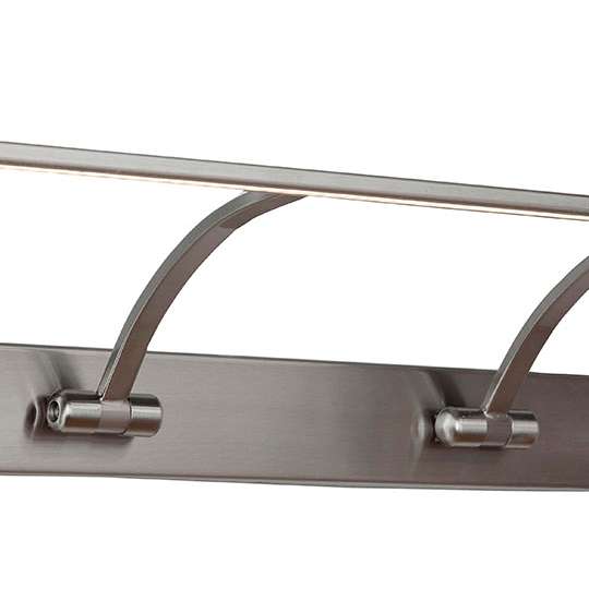 Kinkiet LAMPA ścienna CAMILA MB1079L Italux metalowa OPRAWA listwa LED 12W 3000K galeryjka nad obraz nikiel