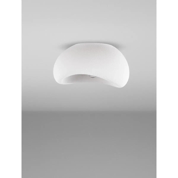 Lampa sufitowa skandynawska PALINZA biała LE45325 1xE27 kopułowa