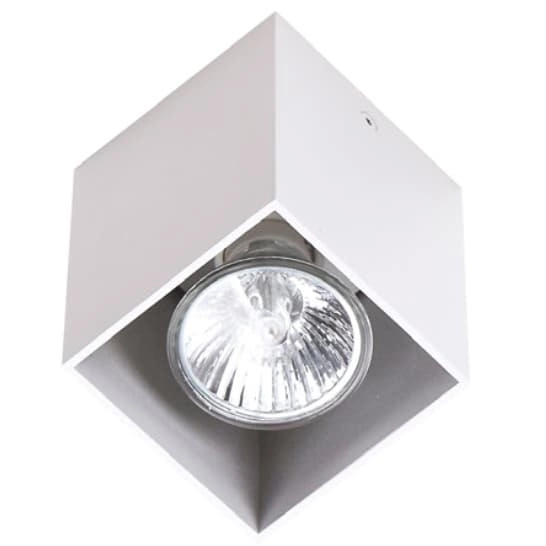 Oprawa sufitowa do sypialni PET SQUARE C0082 Maxlight metalowa biała