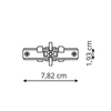 Łącznik do szynoprzewodu LP-551/4 WH Light Prestige 3-faz biały