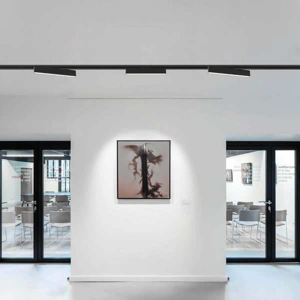 Lampa sufitowa MOON LP-559/4 R-1F BK Light Prestige LED 12W 4000K prostokątna oprawa do 1-fazowego systemu szynowego czarna