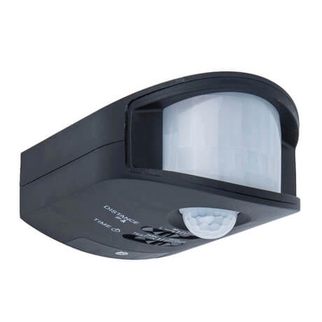 Zewnętrzna lampa z czujnikiem ruchu TORUS 9701501330 Lutec IP44 czarny