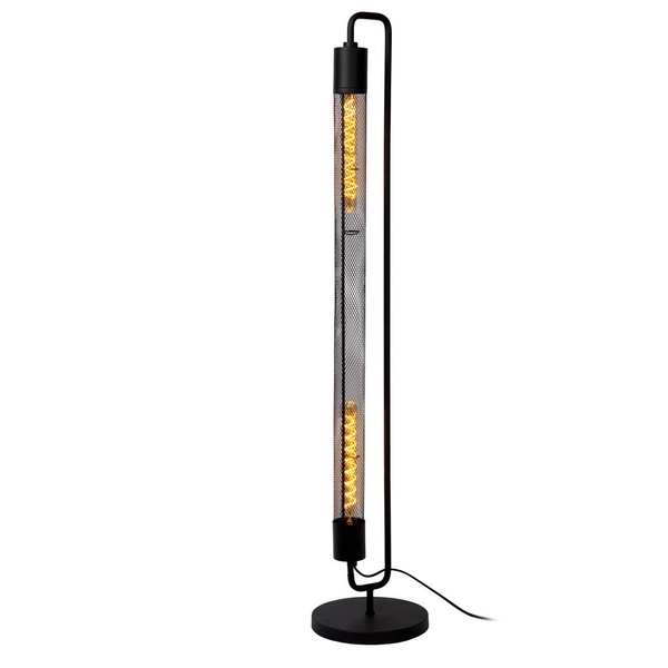 LAMPA podłogowa CALIXT 05733/02/30 Lucide metalowa OPRAWA stojąca czarna