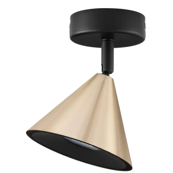 Regulowany sufitowy stożek SALVADO LE45595 złota