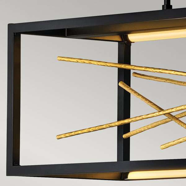 Lampa wisząca podłużna QN-STYX-LED-ISLE-BG LED 55W czarna