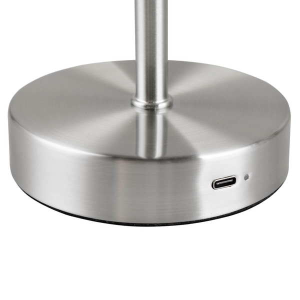 Stołowa lampka metalowa KARYA DL107-59151 LED 1W 3000K srebrny mat