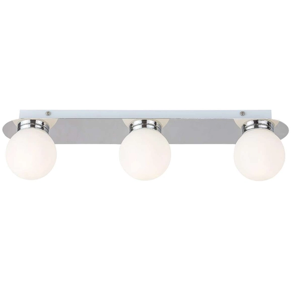 LAMPA sufitowa BECCA 2112 Rabalux łazienkowa OPRAWA szklane kule balls IP44 białe chrom