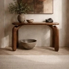 Brązowy stół do jadalni ORIZON MM001501100343 drewniany 120x45cm