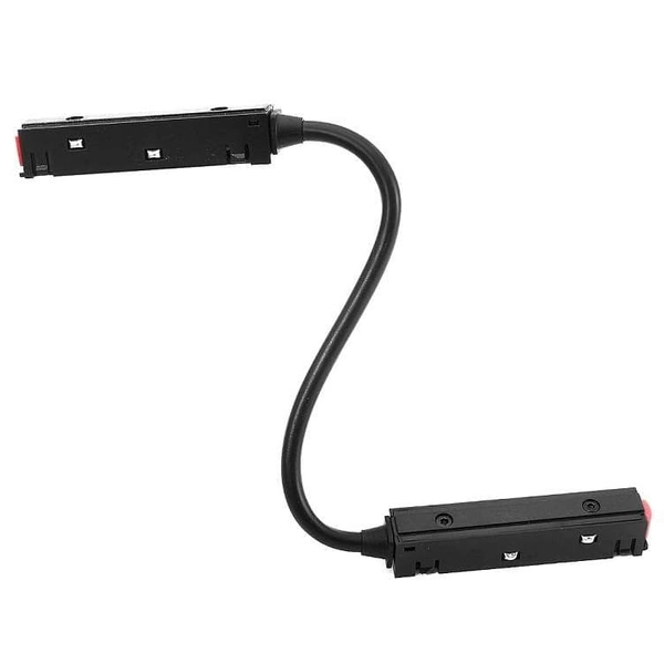 Łącznik elastyczny 466 Domeno LED do szyn magnetycznych 3-fazowych czarny