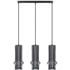 Loftowa LAMPA wisząca Sten 5106/3 BLACK Elem industrialna OPRAWA metalowe klatki ZWIS druciaki czarne