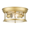 Sufitowy plafon Warwick C02309BR do gabinetu mosiądz