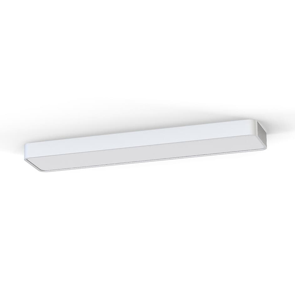 Prostokątna natynkowa lampa Soft Ceiling 7542 Nowodvorski do kuchni biała