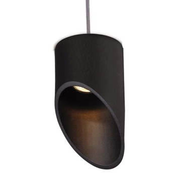 Wisząca LAMPA loftowa K-4240 Kaja okrągła OPRAWA metalowa ZWIS tuba czarna