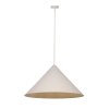 Lampa stożek wisząca VESUVIO 41067 do jadalni beżowa złota