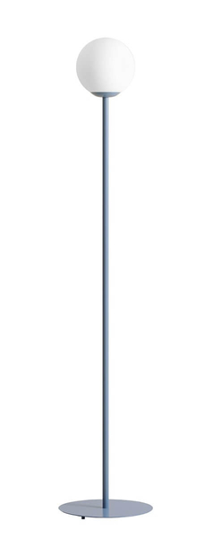 Nowoczesna lampa podłogowa Pinne 1080A16 biała niebieska