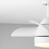Sufitowy wentylator VILLAZON LE44971 LED 18W 3000-6500K z pilotem biały