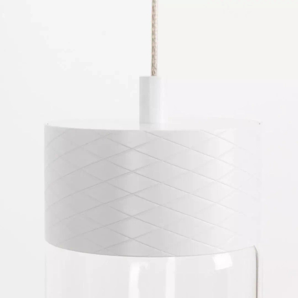 Minimalistyczna lampa wisząca FUSION P0646 LED 7W 3000K biała