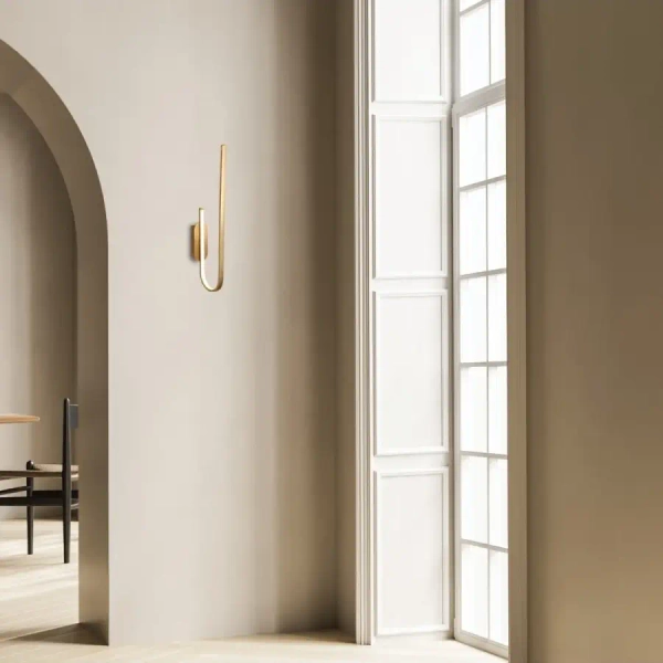 Minimalistyczna ścienna lampa 1935 LED 21W 3000K do sypialni złoty