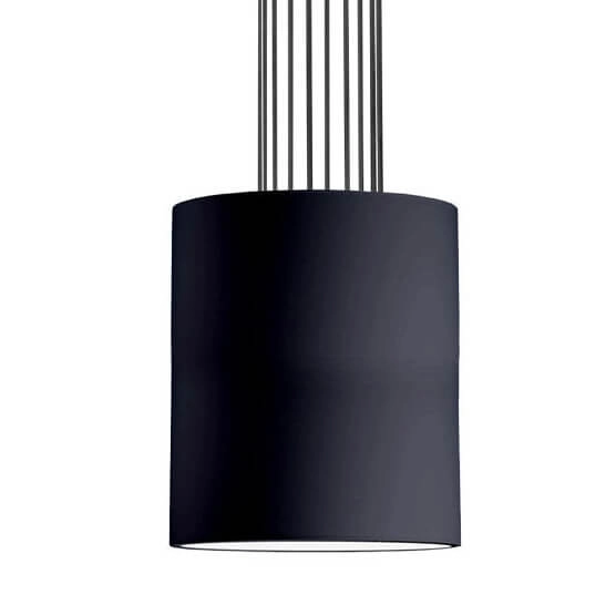 Sufitowa lampa tkaninowa IHI 9042 Dohar tuba metalowa czarna