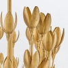 Dekoracyjna wisząca lampa Flora QN-FLORA10-GD kwiaty do jadalni złote