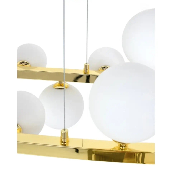 Molekułowa lampa wisząca ALURE MSE1501100605/MILK glamour kule białe złote