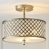 Lampa sufitowa glamour Hudson 70558 Endon kryształki crystals mosiądz