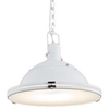 Wisząca LAMPA industrialna NAUTILIUS L 10266101 Kaspa metalowa OPRAWA na łańcuchu ZWIS okrągły biały