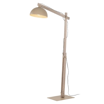 Naturalna podłogowa lampa Oslo Sabia 16130 drewniana beżowy