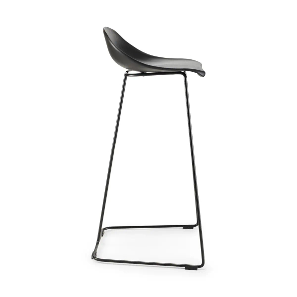 Kuchenny barowy hoker CARO BAR czarny MH-007H-BB metalowy