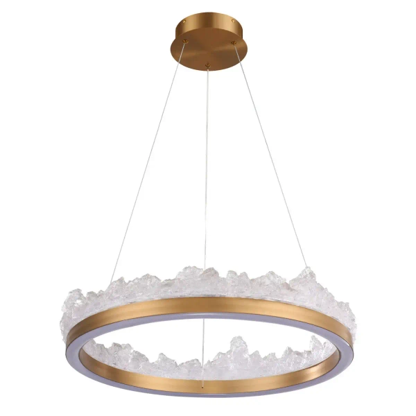 Pierścieniowa lampa wisząca Montana ST-6490P/1 LED 26W 3000K ring złoty