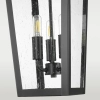 Klasyczna lampa wisząca Zurich P03630BK Cosmolight IP23 nad stół szkło czarny
