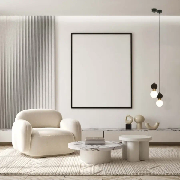 Marmurowa wisząca lampa 23241 kula biała mosiądz czarny