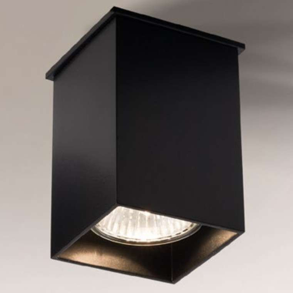 LAMPA sufitowa TODA 1101 Shilo natynkowa OPRAWA reflektorowa plafon do łazienki czarny