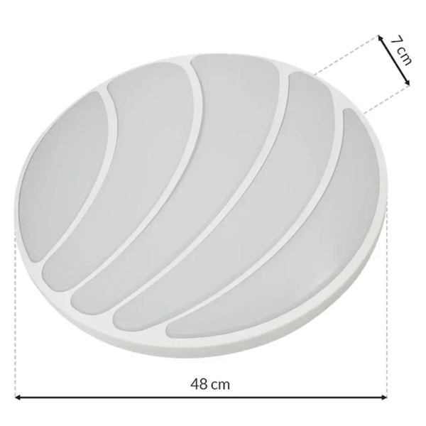Ściemnialny plafon SHELL ML6171 LED 40W 3000-6000K z pilotem biały