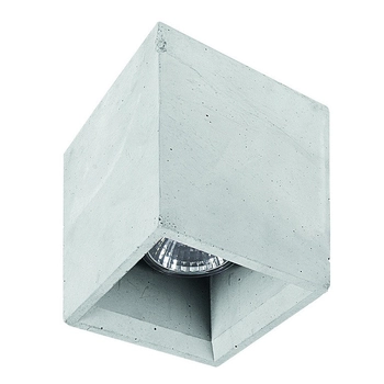 Downlight sufitowy betonowy Bold 9388 szara lampa do kuchni kostka