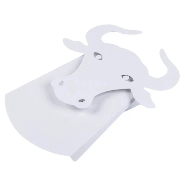 Ścienna lampa ORIGAMI BULL-W metalowa byk LED 6W 3000K biały