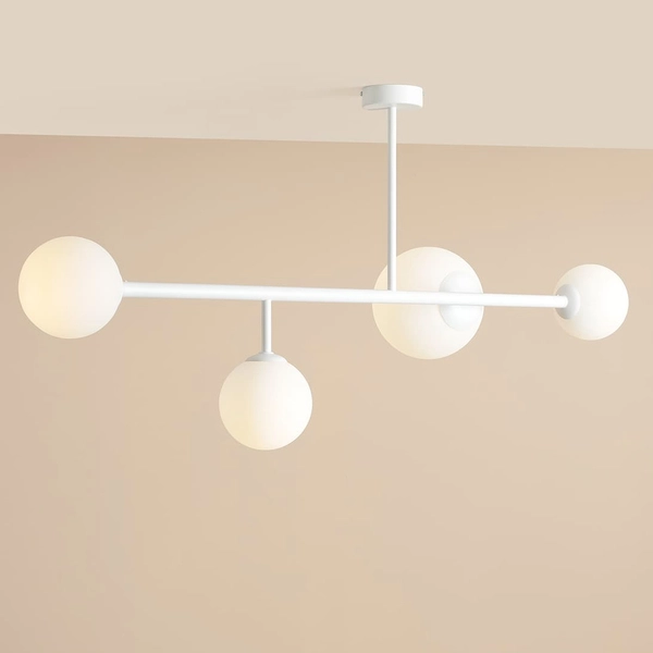 Lampa sufitowa molekuły Dione 1092PL_L Aldex do kuchni kulki biała