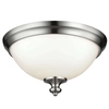 Industrialna LAMPA plafon FE-PARKMAN-F-PN Elstead FEISS szklana OPRAWA sufitowa kopuła loft biała