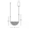 Pojedyncza lampa wisząca 23166 LED 20W 3000-4000K jasno szary