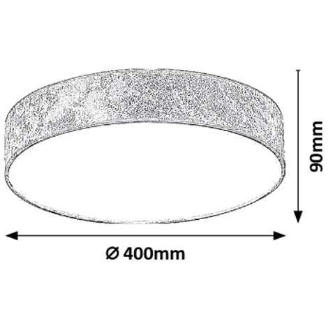 Plafon LAMPA sufitowa ARTEMIS 5683 Rabalux klasyczna OPRAWA abażurowa LED 24W 3000K okrągła złota biała