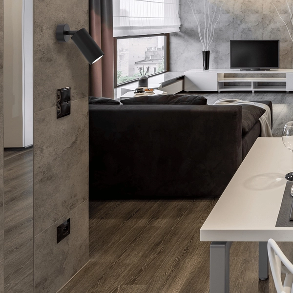 Kinkiet Hudson MLP8794 kuchenny pojedynczy loft czarny